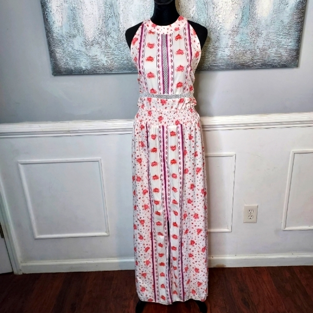 To My Lovers Floral Midi Halter neck Dress